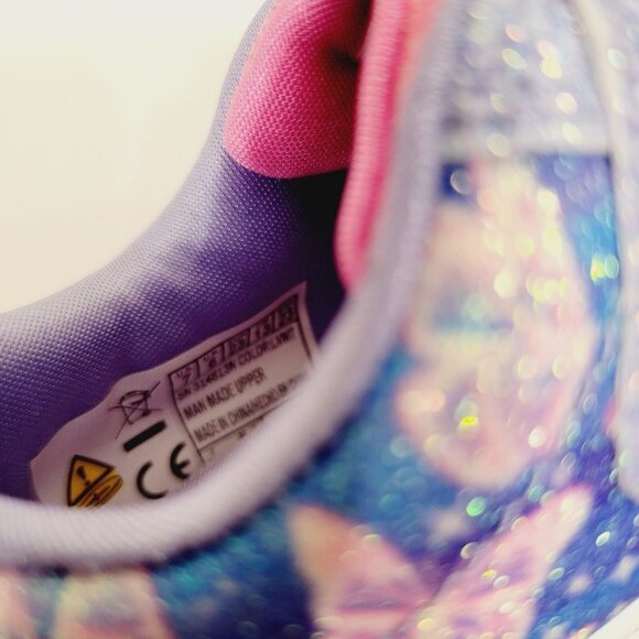 Skechers Twinkle Toe Light-Up! Butterfly Craze Purple Girls Shoes Toddler Sz 7 - Picture 5 of 6